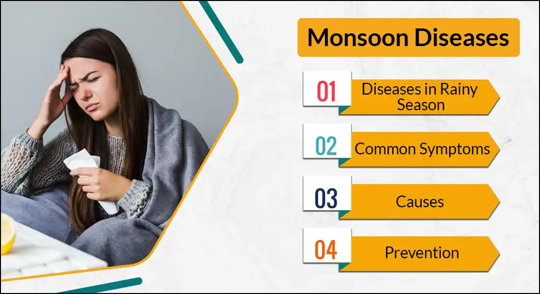 Common Monsoon Diseases In Rainy Season | Symptoms | Prevention - 2023